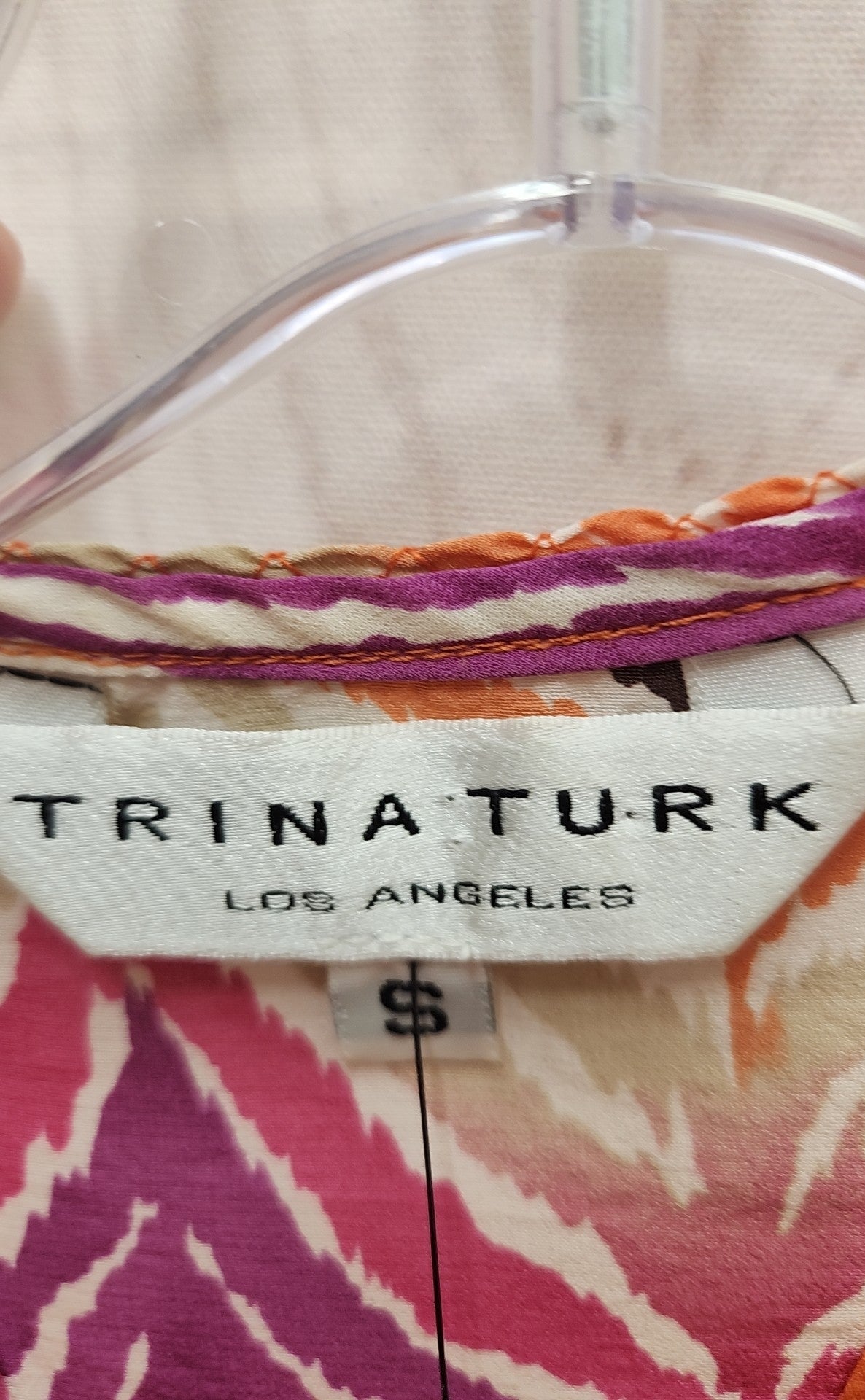 Trina Turk Women's Size S Pink Sleeveless Top