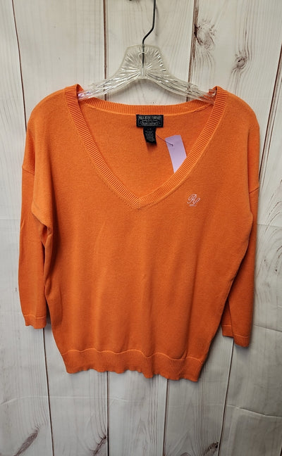 Polo Jeans Co Women's Size L Orange Sweater