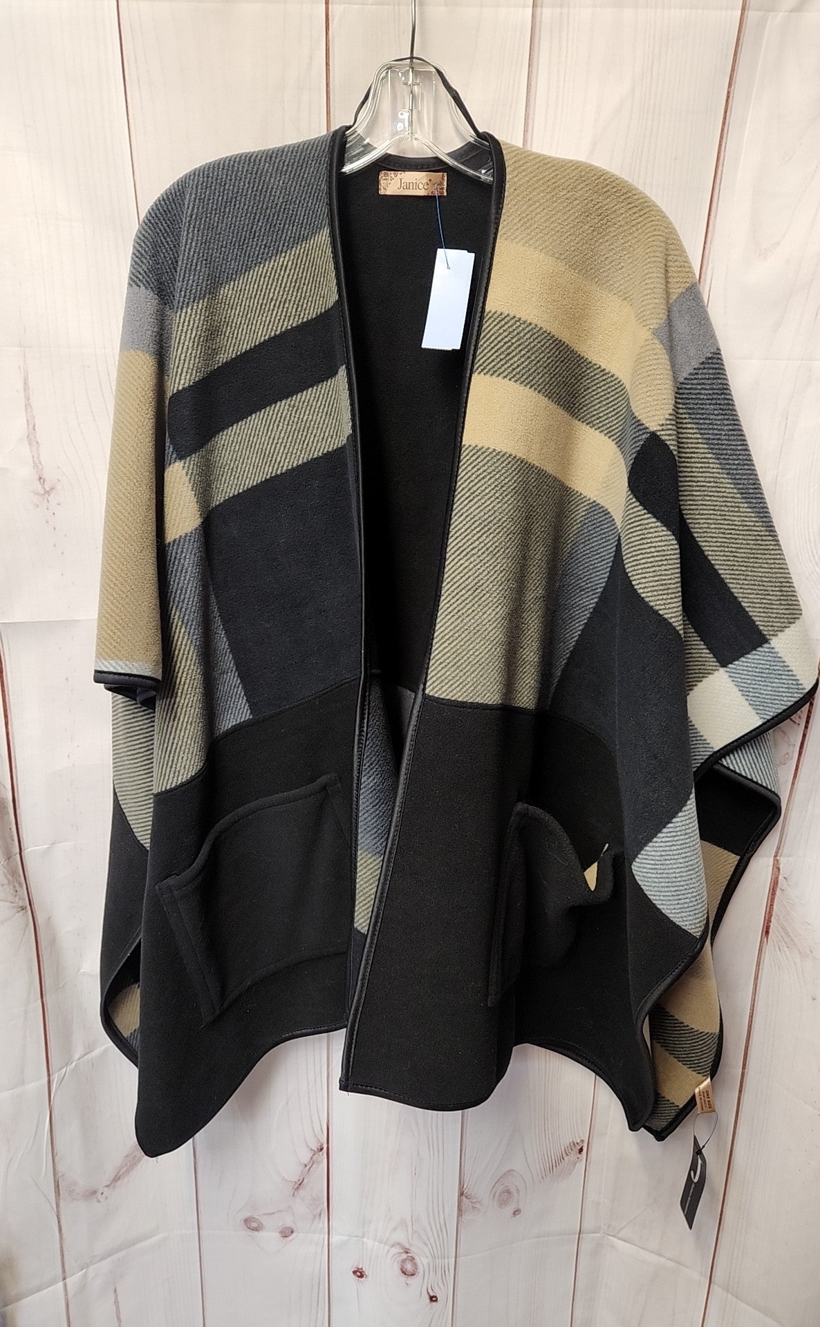 Janice Women's Size One Size Black Shawl