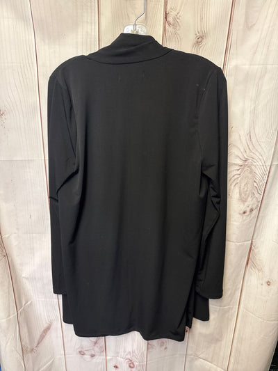 Joan Vass Women's Size M Black Cardigan