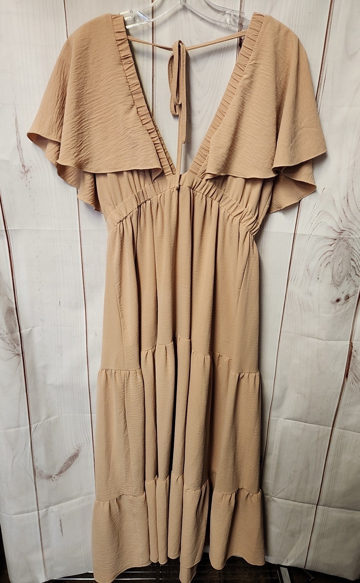 Simplee Women's Size L Peach Dress