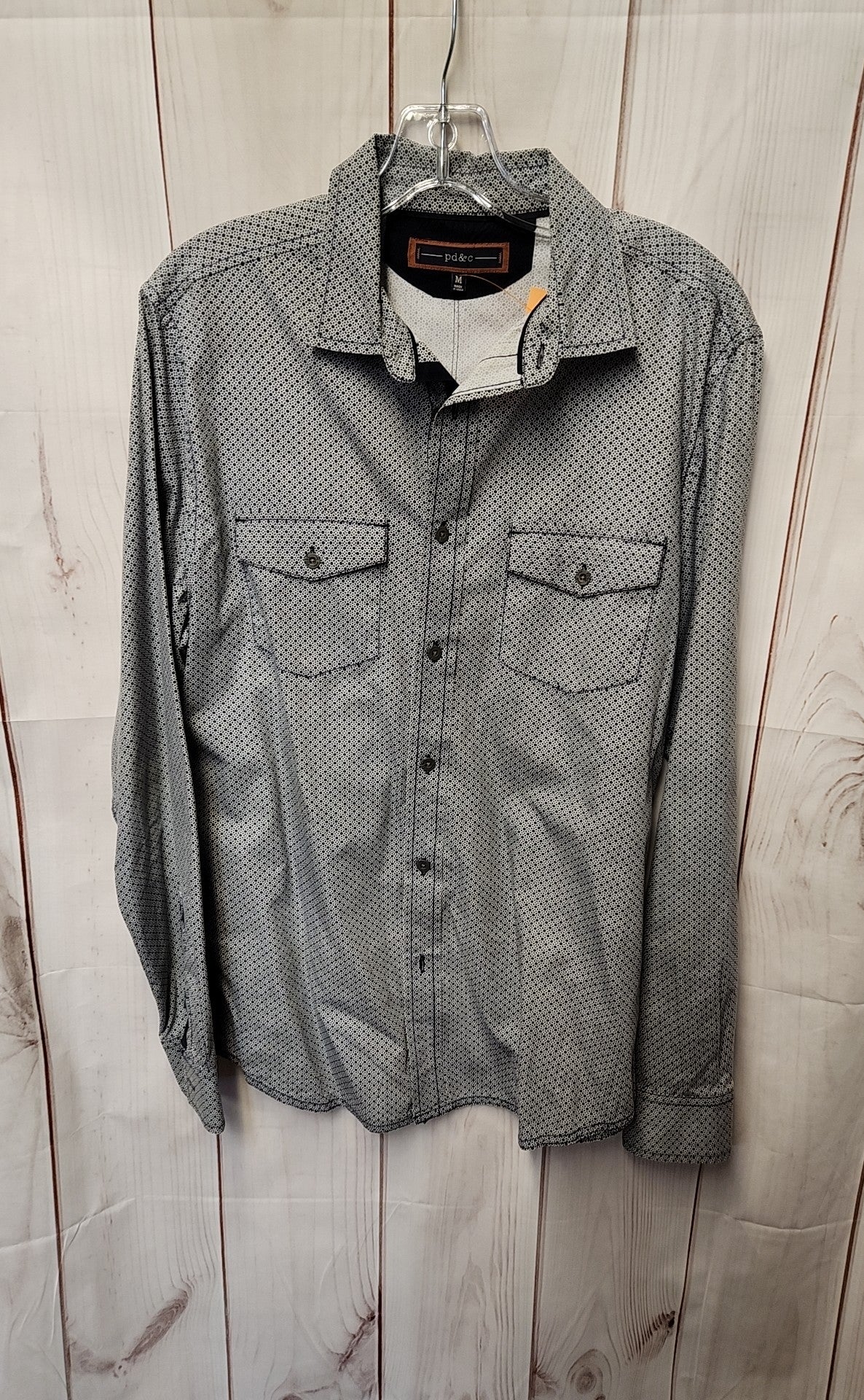PD&C Men's Size M Navy Shirt