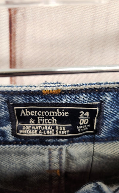 Abercrombie & Fitch Women's Size 24 (00) Zoe Blue Skirt