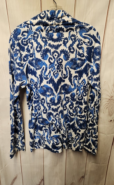 Lilly Pulitzer Women's Size M White & Blue Jacket