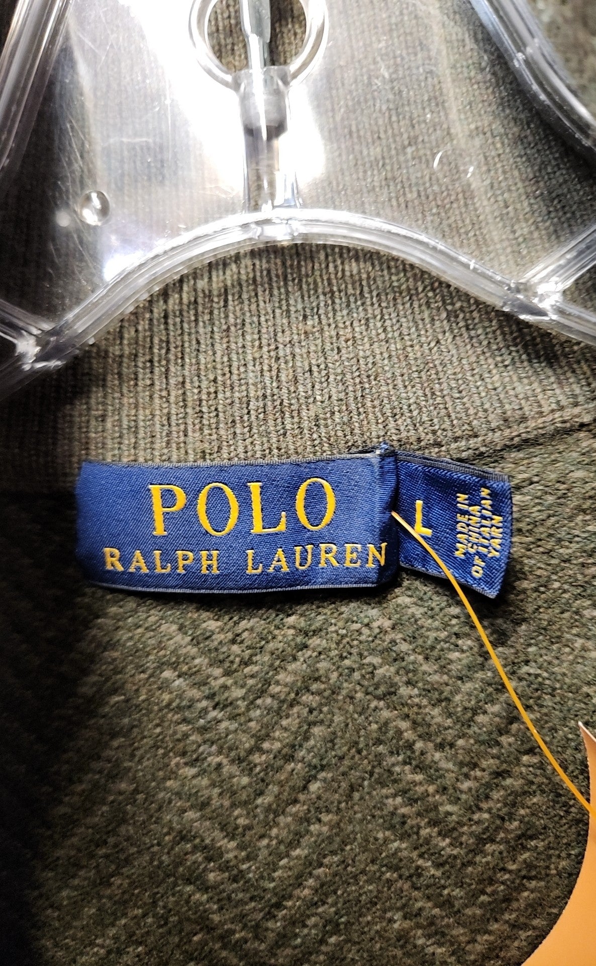 Polo by Ralph Lauren Men's Size L Olive Green Sweater