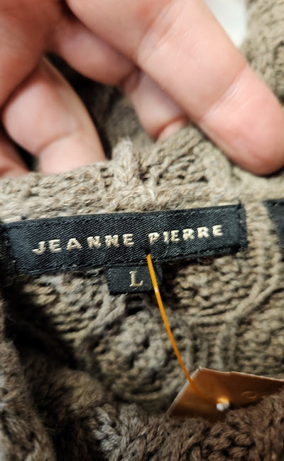 Jeanne Pierre Women's Size L Brown Sweater