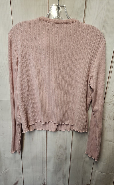 Mng Women's Size XL Pink Cardigan