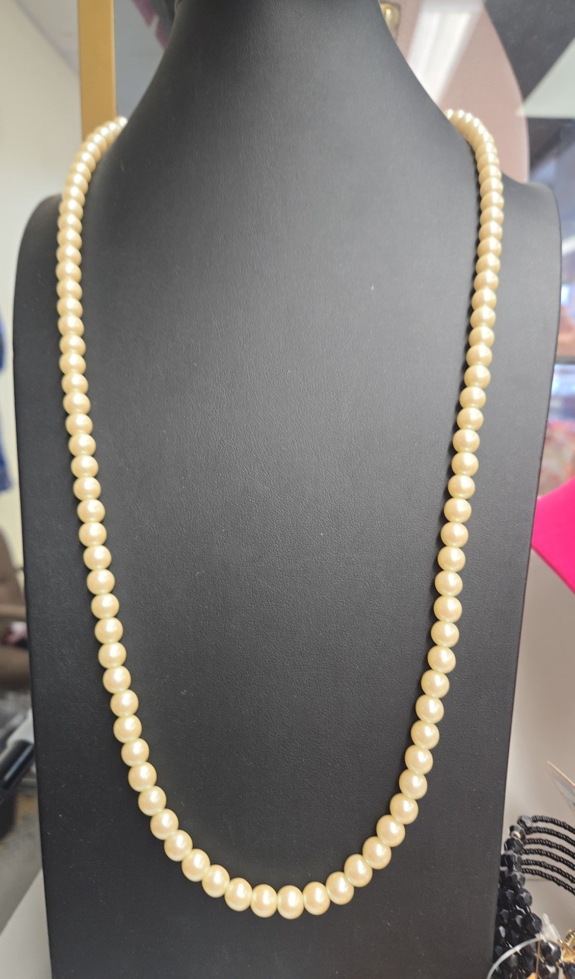 White Beaded Necklace