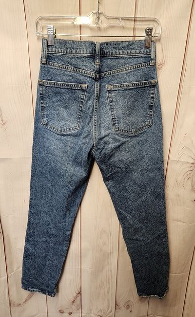 Gap Women's Size 25 (0) Blue Jeans Cheeky Straight Sky High