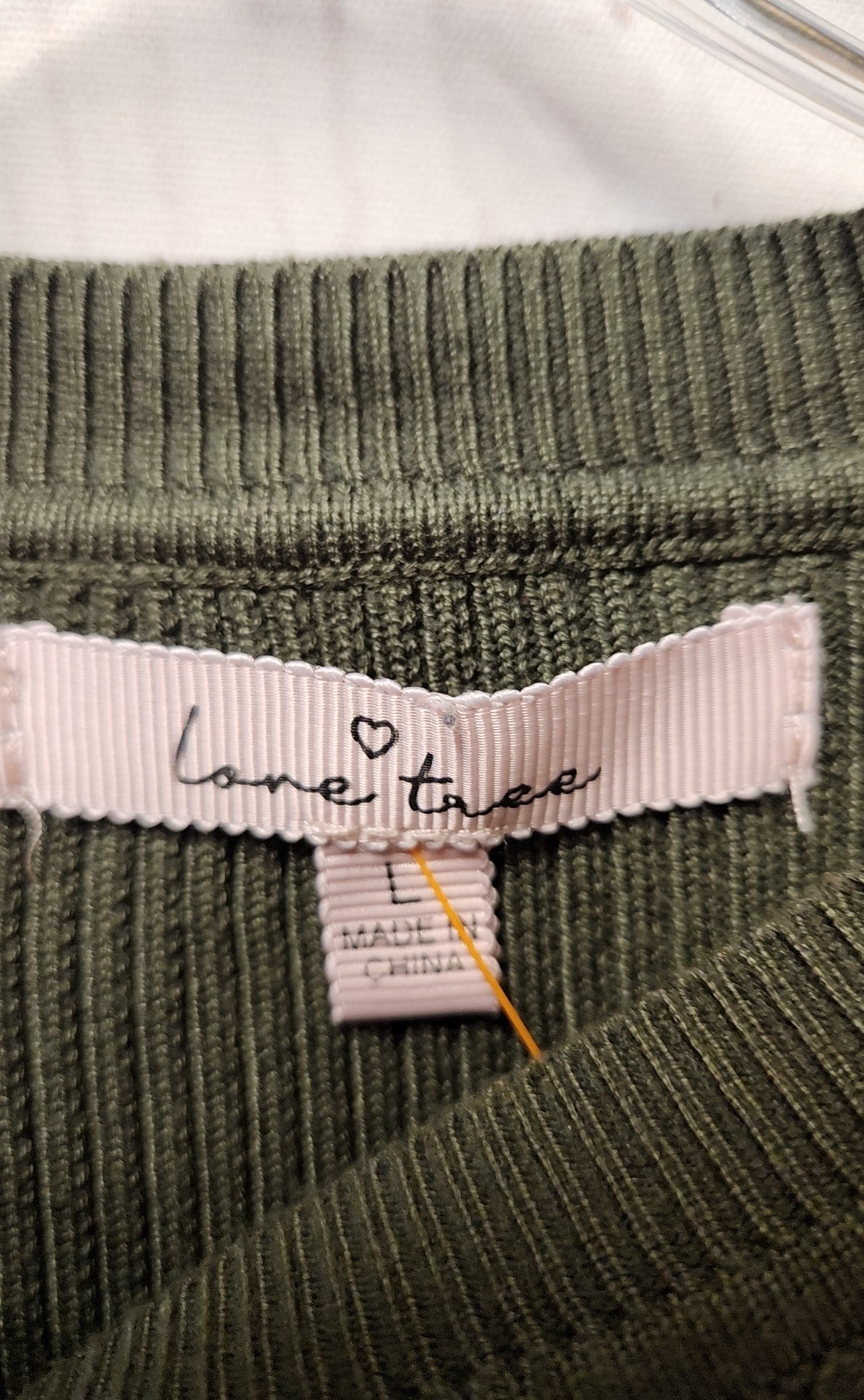 Love Tree Women's Size L Green Long Sleeve Top