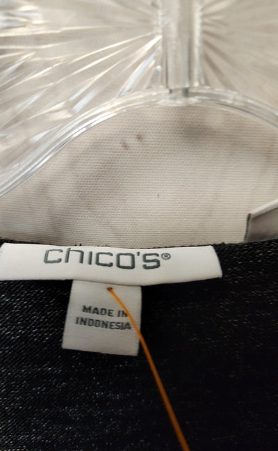 Chico's Women's Size 2 = US L Black Cardigan