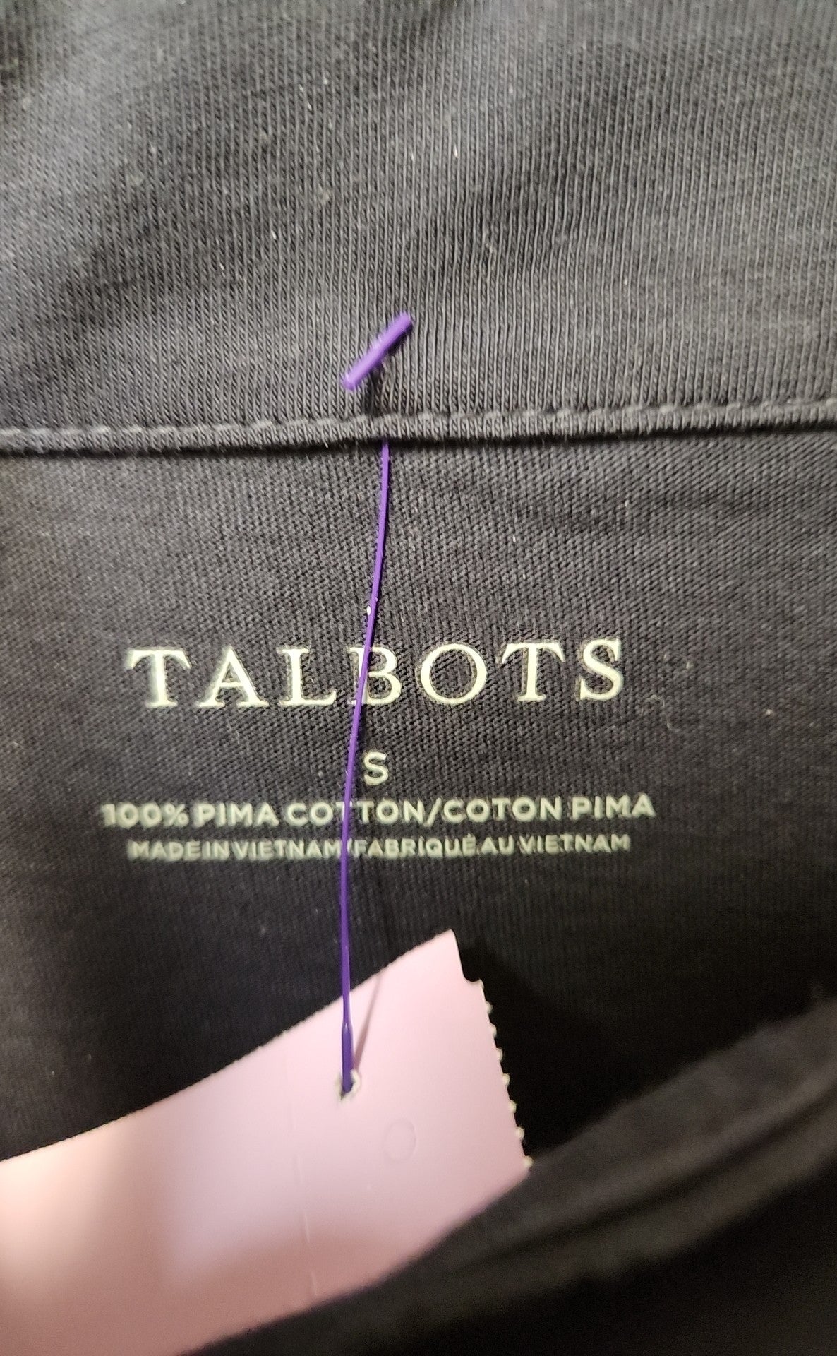 Talbots Women's Size S Navy Short Sleeve Top