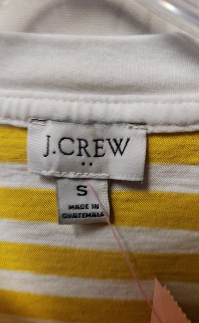 J Crew Women's Size S Yellow Short Sleeve Top