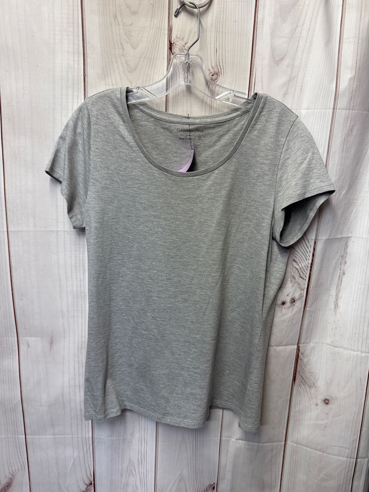 Coldwater Creek Women's Size M Gray Short Sleeve Top