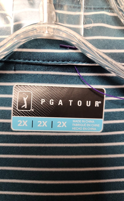 PGA Men's Size 2X Green Shirt
