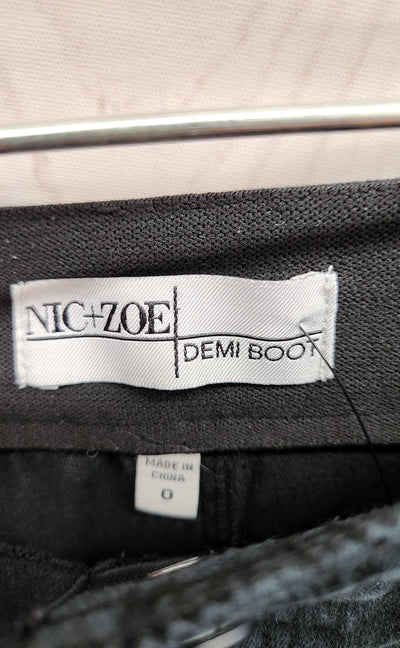Nic & Zoe Women's Size 25 (0) Demi Boot Black Jeans