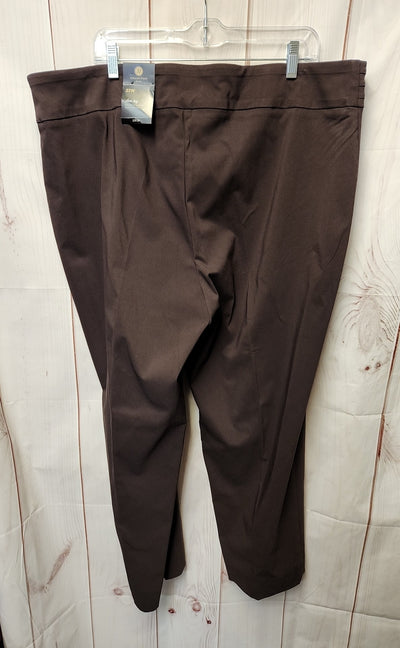 NWT JM Collection Women's Size 22 Brown Pants