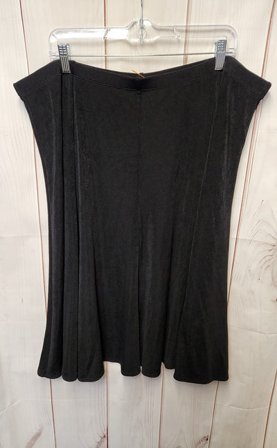 Chico's Travelers Women's Size 4 = US 20/22 Black Skirt