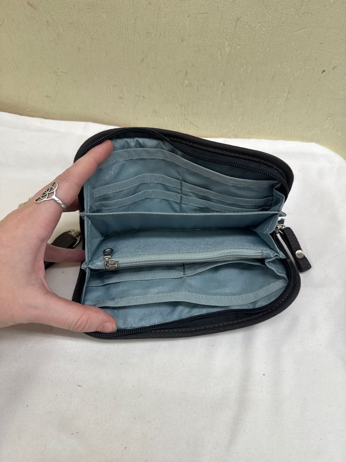 REI Gray Wristlet