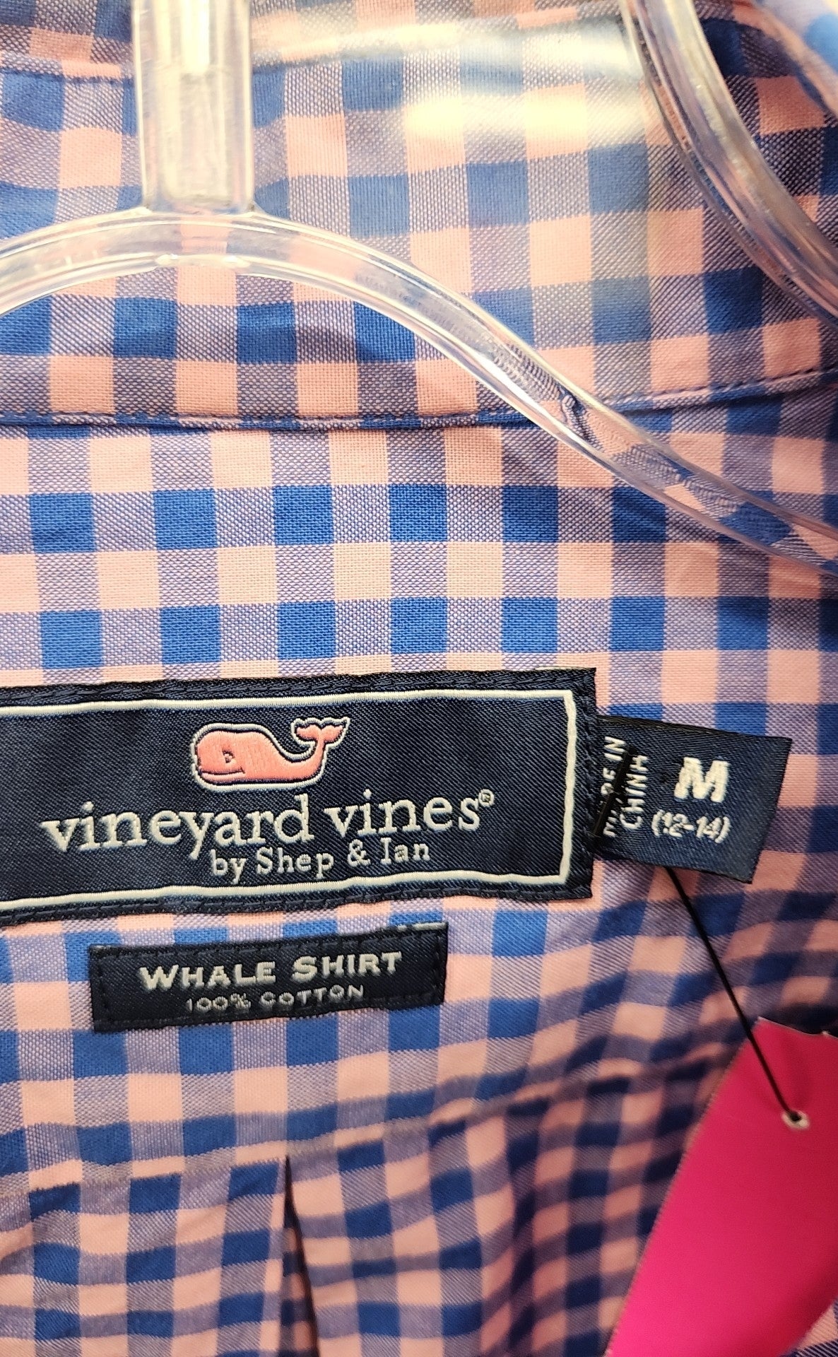 Vineyard Vines Boy's Size 12/14 Blue Shirt