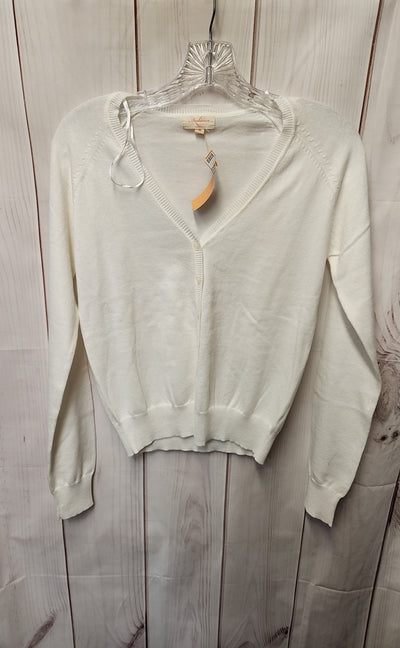 Ambiance Women's Size M White Cardigan