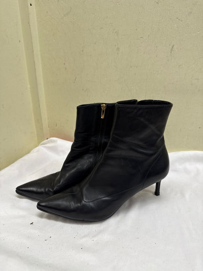 Via Spiga Women's Size 10 Black Leather Boots Shoes