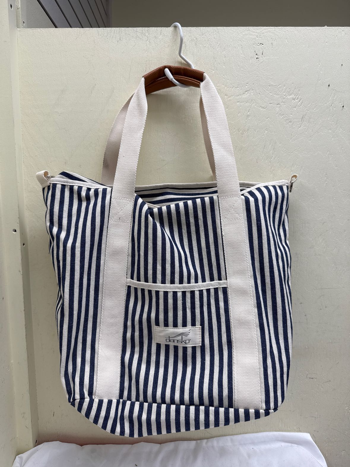 Dansko Blue & White Stripe Tote Bag