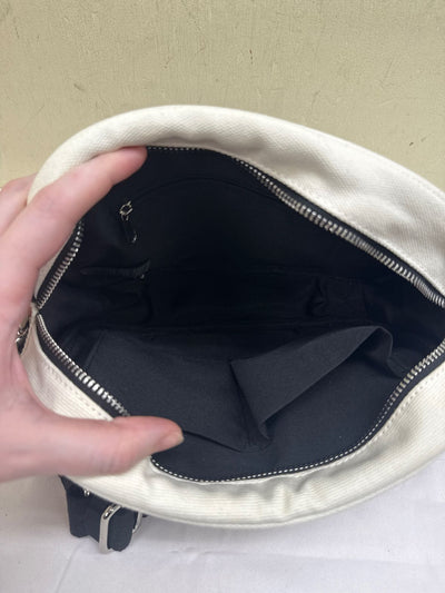 White Canvas Purse Bag