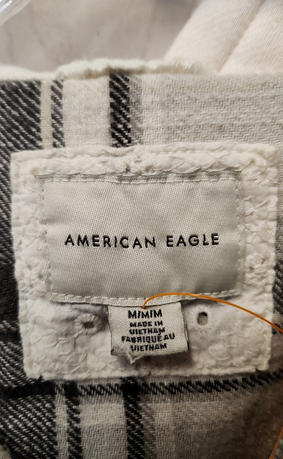 American Eagle Women's Size M White & Gray Jacket