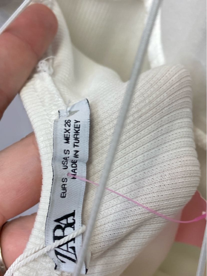 NWT Zara Women's Size S White Dress