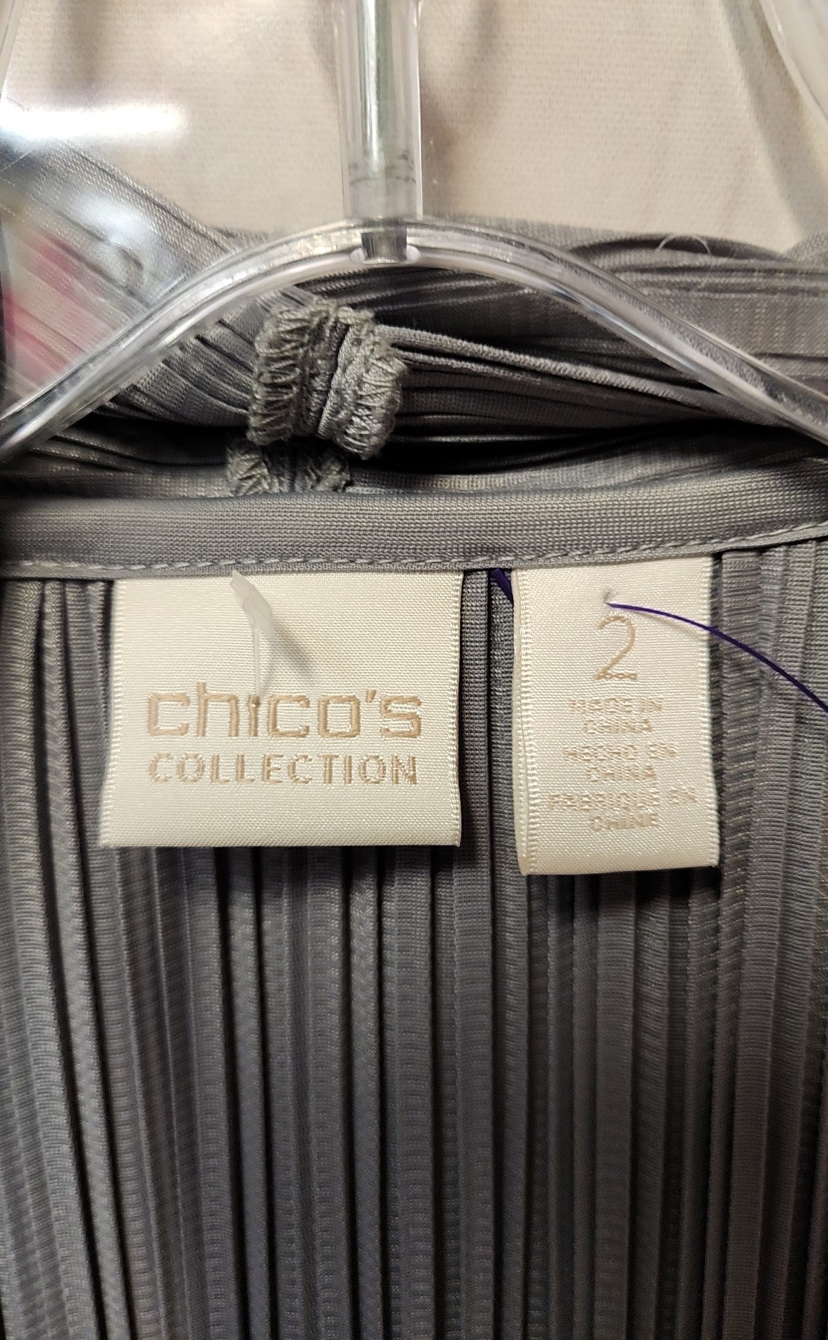 Chico's Women's Size 2 = US L Gray Cardigan