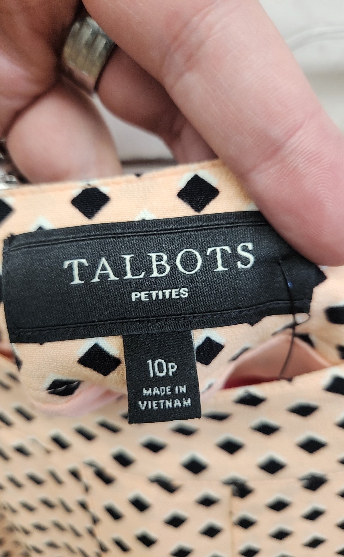 Talbots Women's Size 10 Petite Peach Skirt