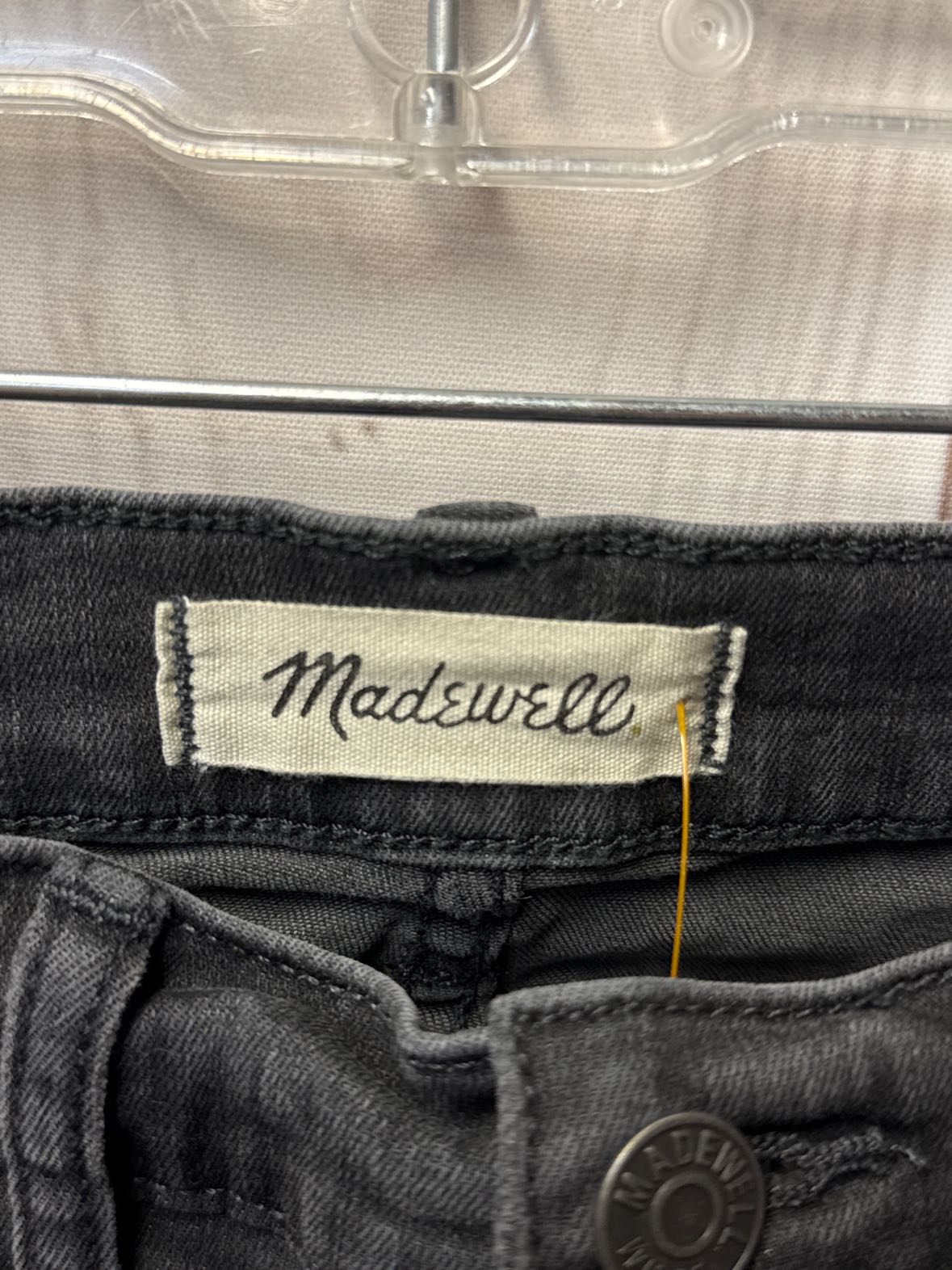 Madewell Women's Size 27 (3-4) Black Jeans 9" High Rise Skinny