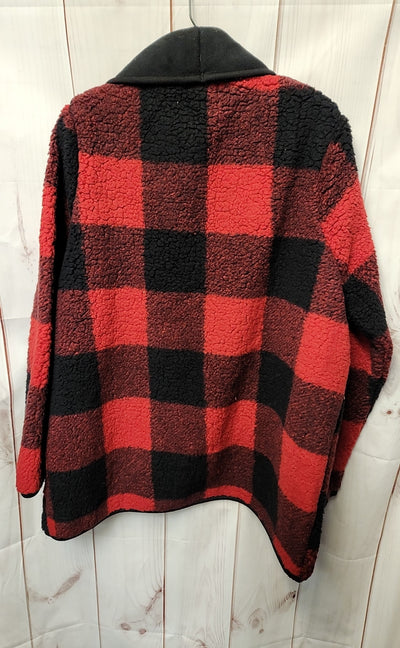 NWT Sonoma Women's Size XL Red & Black Cardigan