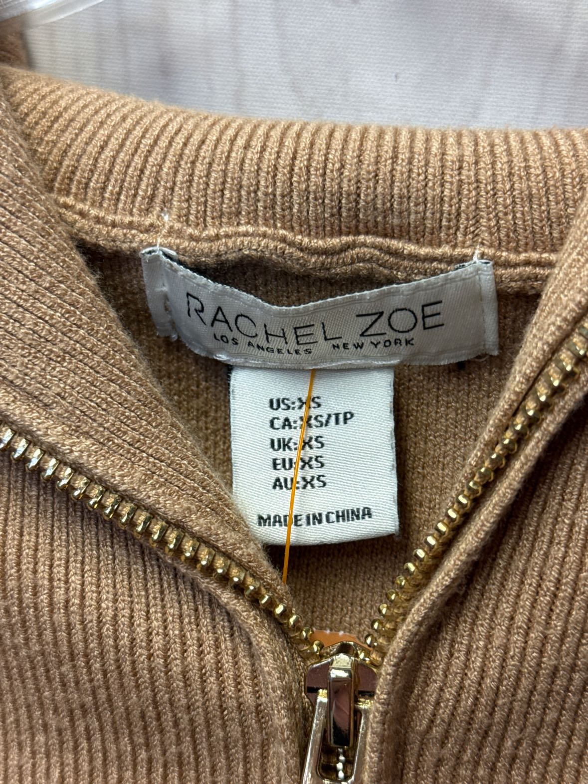 Rachel Zoe Women's Size XS Tan Knit Jacket