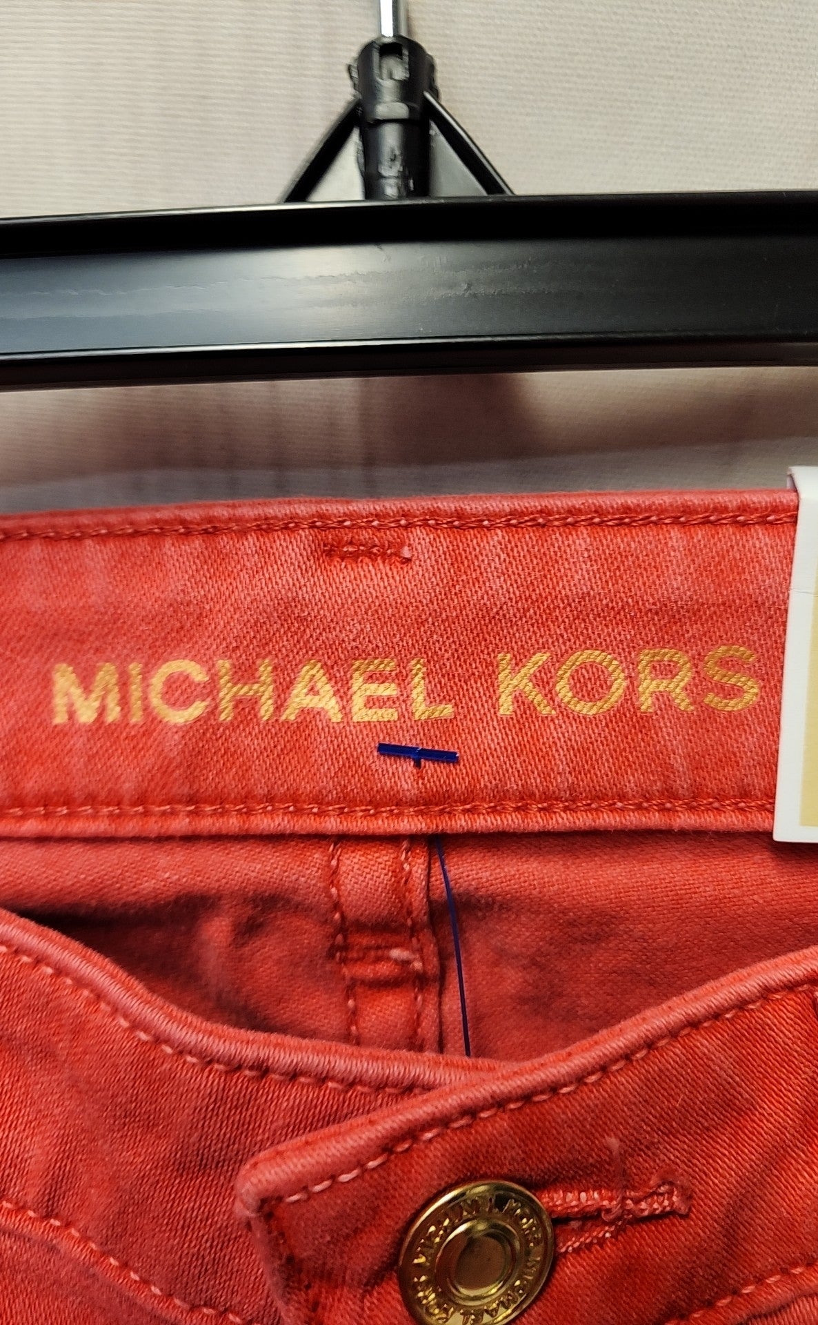 NWT Michael Kors Women's Size 28 (5-6) Red Jeans Izzy Skinny