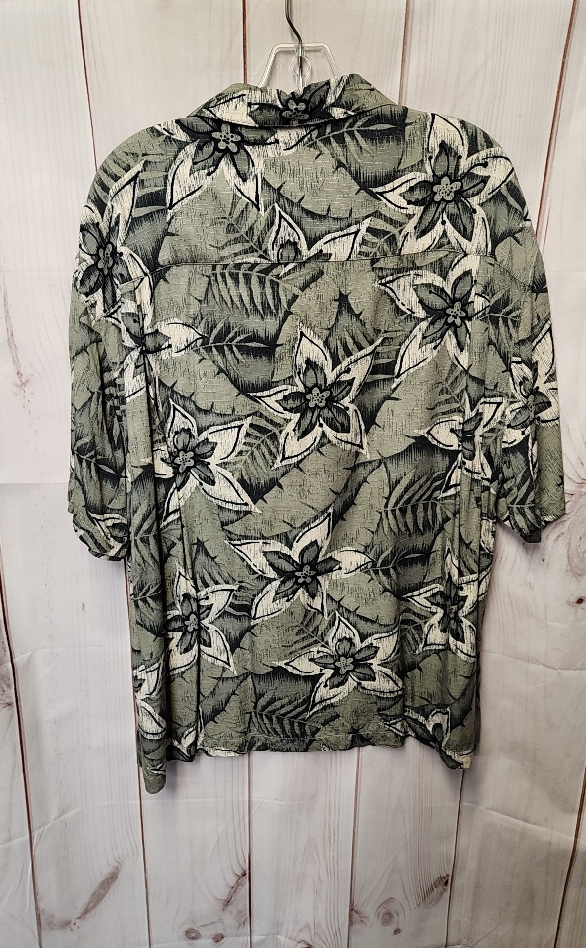 Caribbean Joe Men's Size L Green Shirt