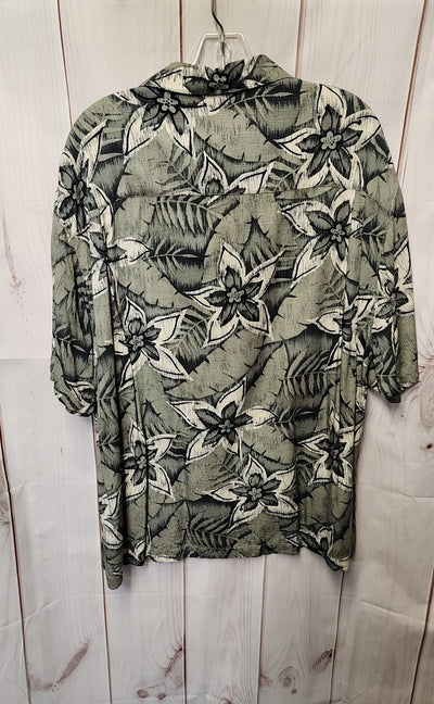 Caribbean Joe Men's Size L Green Shirt