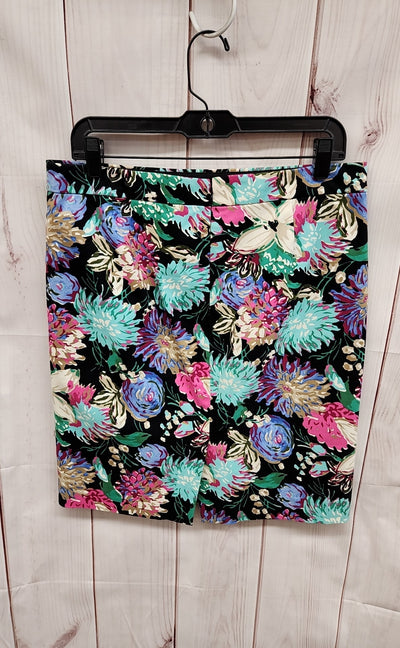 J Crew Women's Size 8 Multi-Color Floral Skirt