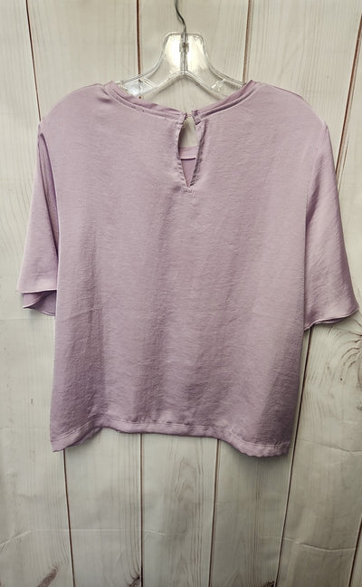 Mng Women's Size 8 Purple Short Sleeve Top
