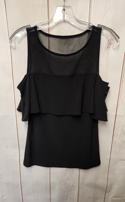 INC Women's Size Petite Black Sleeveless Top