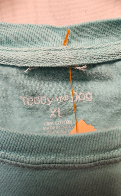 Teddy the Dog Men's Size XL Light Blue Shirt