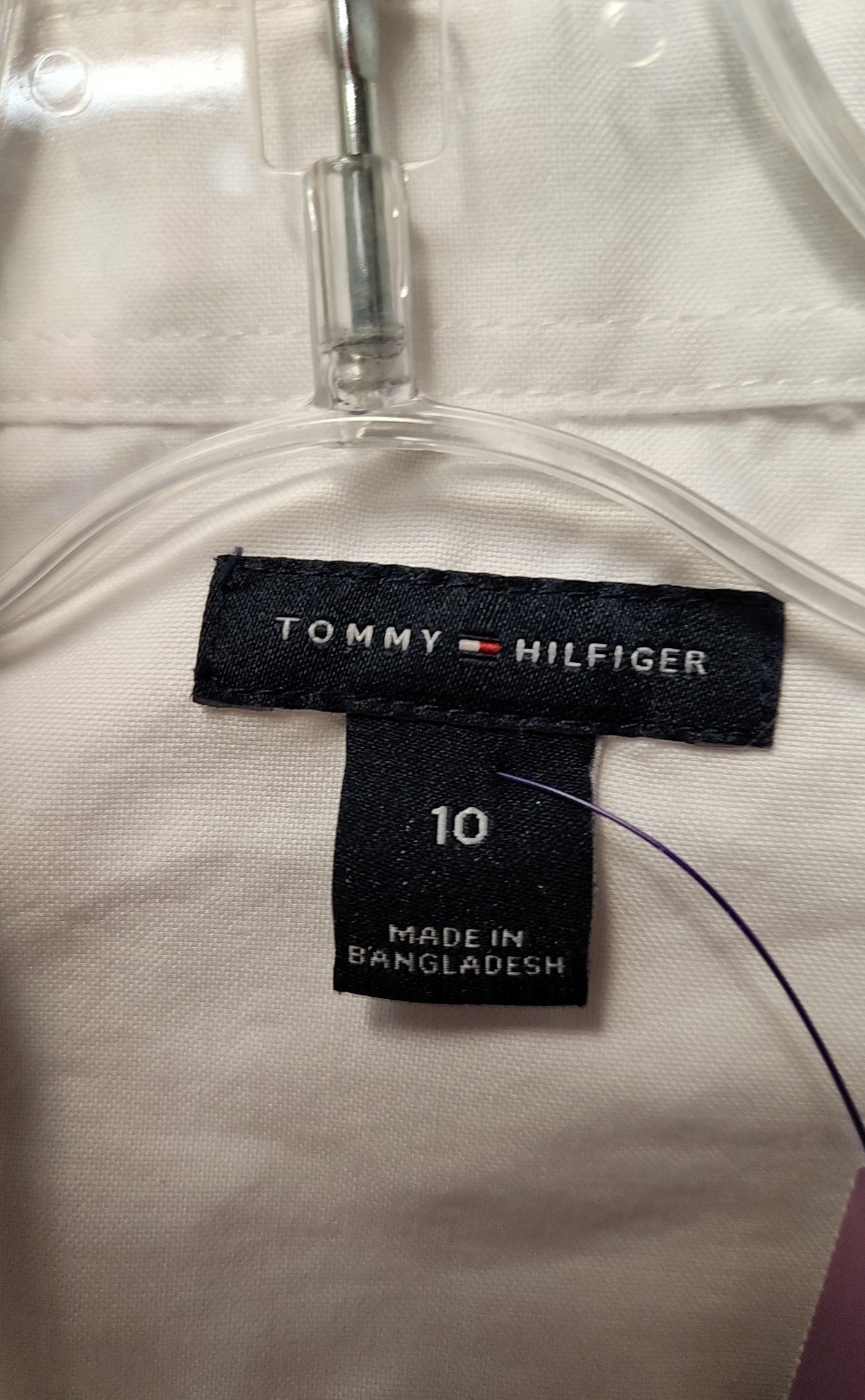 Tommy Hilfiger Boy's Size 10 White Shirt