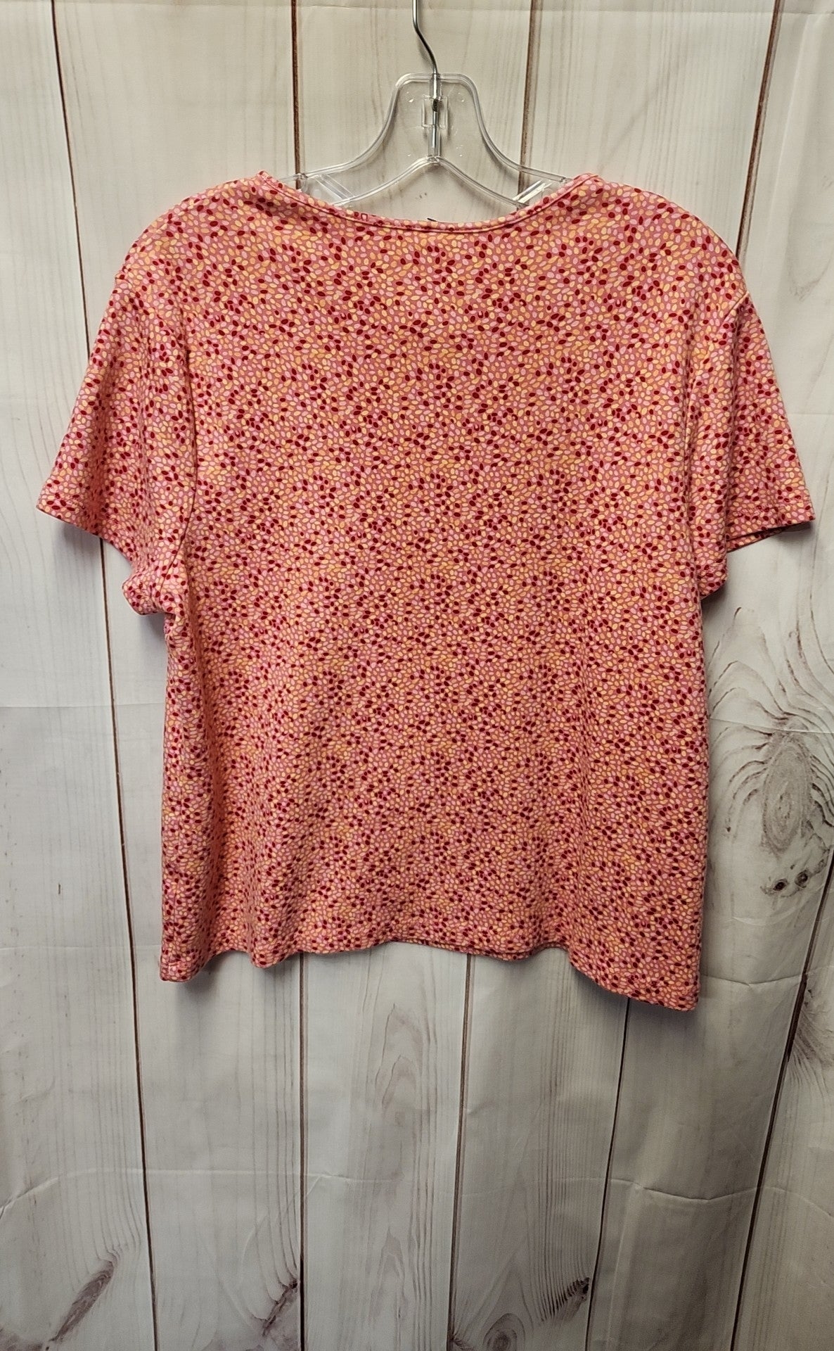 Croft & Barrow Women's Size XL Pink Short Sleeve Top