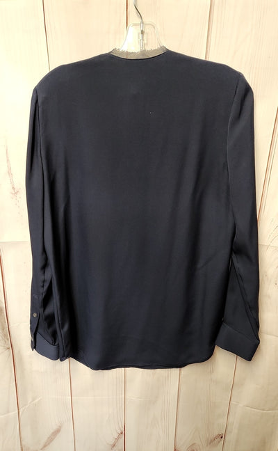Theory Women's Size M Navy Long Sleeve Top