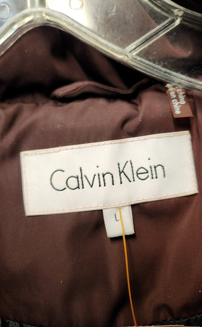 Calvin Klein Women's Size L Brown Coat