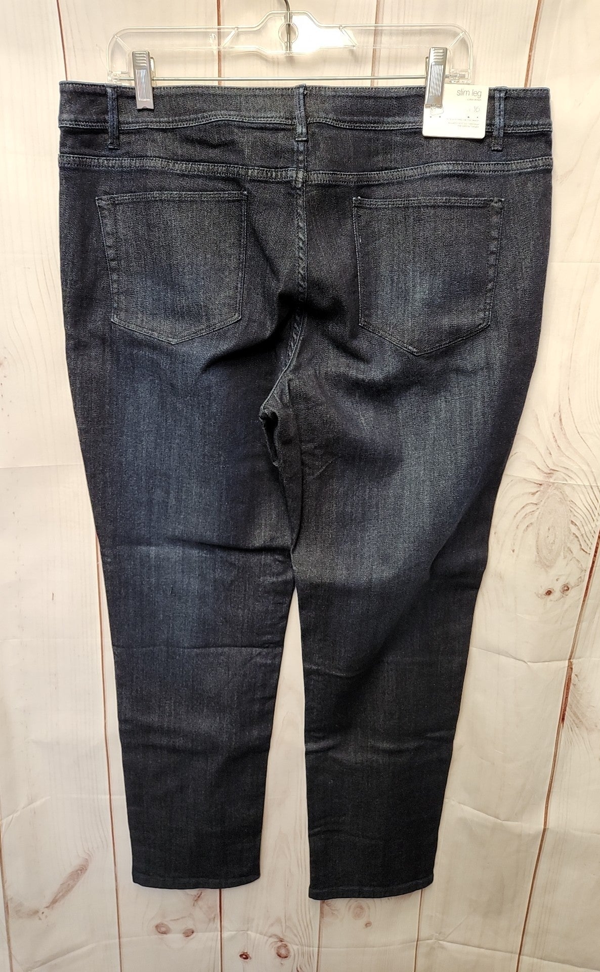 NWT J Jill Women's Size 33 (15-16) Blue Jeans Authentic Fit Slim Leg