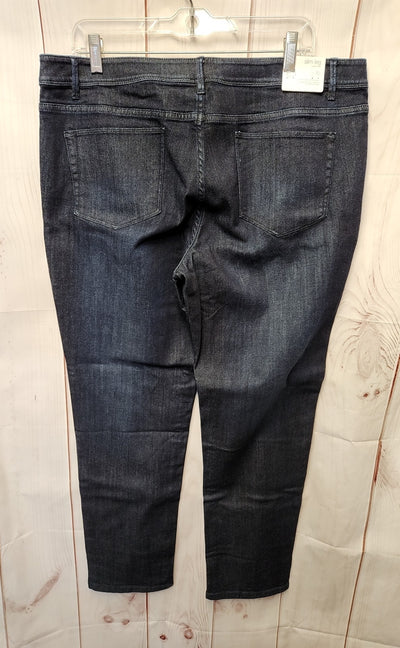 NWT J Jill Women's Size 33 (15-16) Blue Jeans Authentic Fit Slim Leg