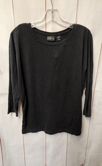 Rachel Zoe Women's Size L Black 3/4 Sleeve Top