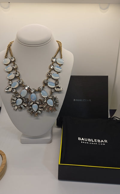NIB Baublebar Blue Rhinestone Necklace
